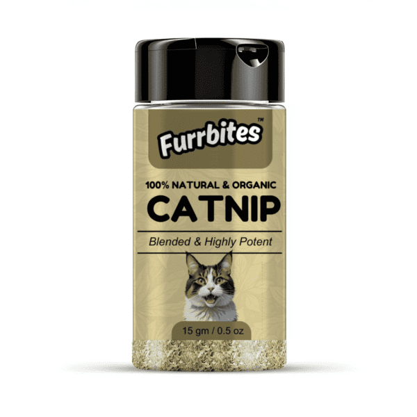 Furrbites 100 % Natural & Organic Catnip – Blended & Highly Potent - 15 gm / 0.5 oz