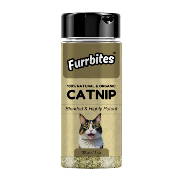 Furrbites 100 % Natural & Organic Catnip – Blended & Highly Potent - 30 gm / 1 oz