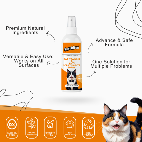 Furrbites ™ Advanced Cat Training & Anti-Scratch-Bite Spray Infographic (2)