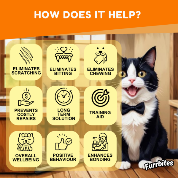 Furrbites ™ Advanced Cat Training & Anti-Scratch-Bite Spray Infographic (5)