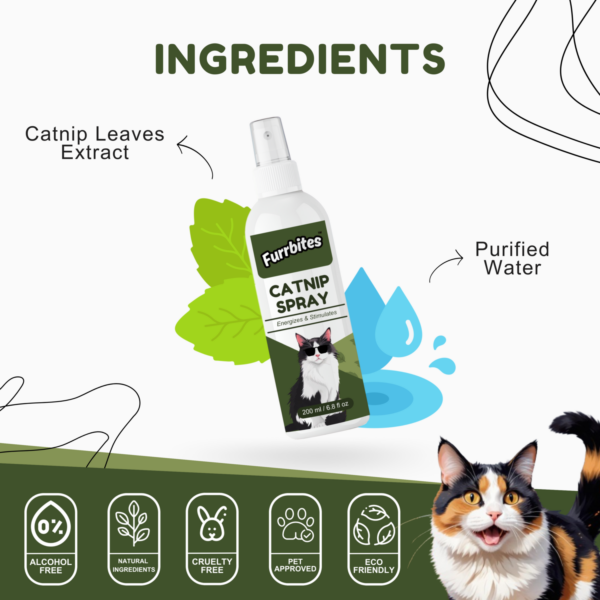 Furrbites™ Natural Catnip Spray – Highly Potent Infographic (2)