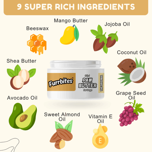 Furrbites™ 9in1 Paw Butter for Dogs - The Original - 30gm / 1oz - Image 2
