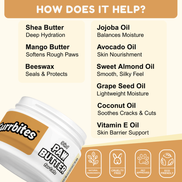 Furrbites™ 9in1 Paw Butter for Cats - The Original - 30gm / 1oz - Image 3