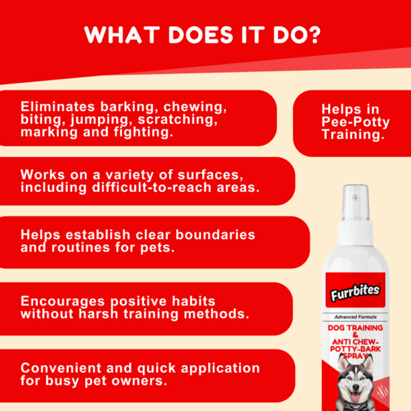 Furrbites™ Advance Formula Dog Training & Anti-Chew-Potty-Bark Spray - Image 3