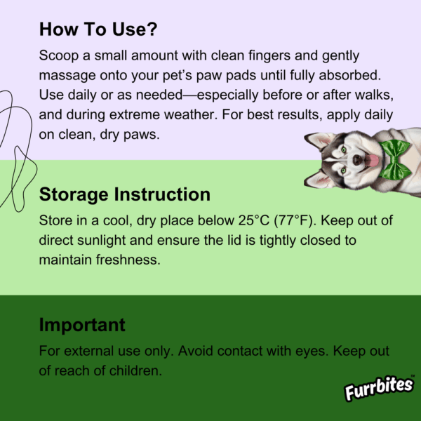 Furrbites™ 9in1 Paw Butter for Cats - Catnip - 30gm / 1oz - Image 6