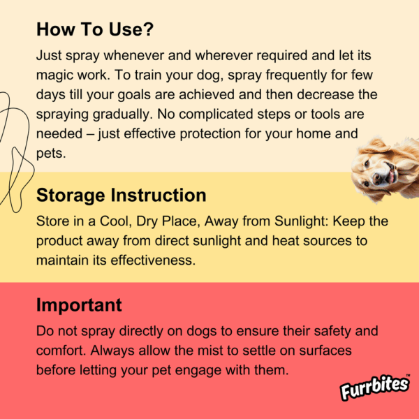 Furrbites™ Advance Formula Dog Training & Anti-Chew-Potty-Bark Spray - Image 7