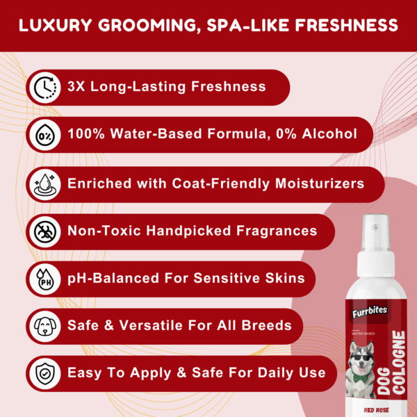 Furrbites™ Dog Cologne – Red Rose - Image 2